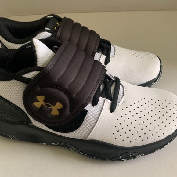 Under Armour GS Zone BB 2 Boy's Size 5Y Sneaker Shoes White/Black NIB Brand New - Picture 8 of 14